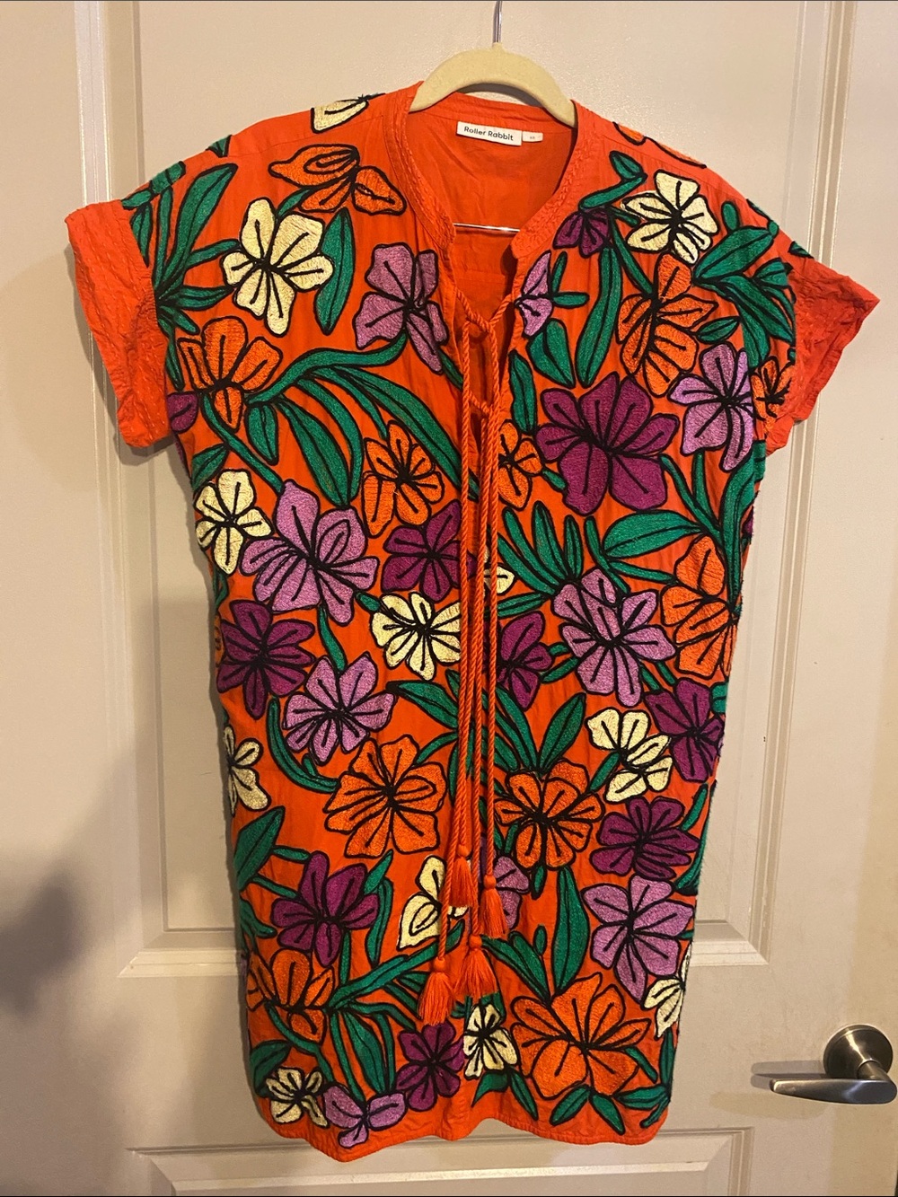 Roller Rabbit Orange Floral coverup/dress